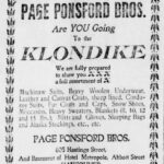 Klondike Ad from 1897 Vancouver Daily World