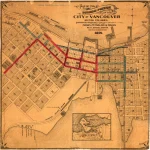 City of Vancouver business district 1898 map