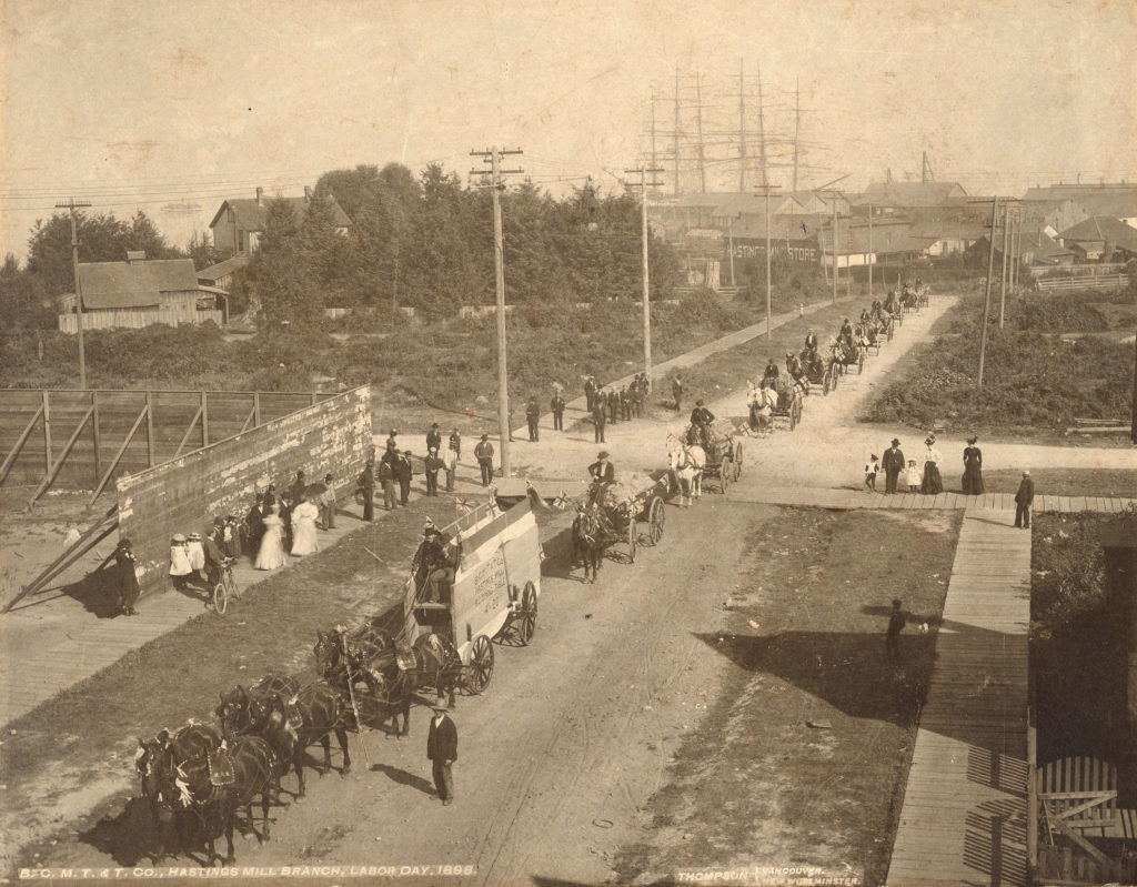 Labour Day Parade 1898 Vancouver near Hastings Mill